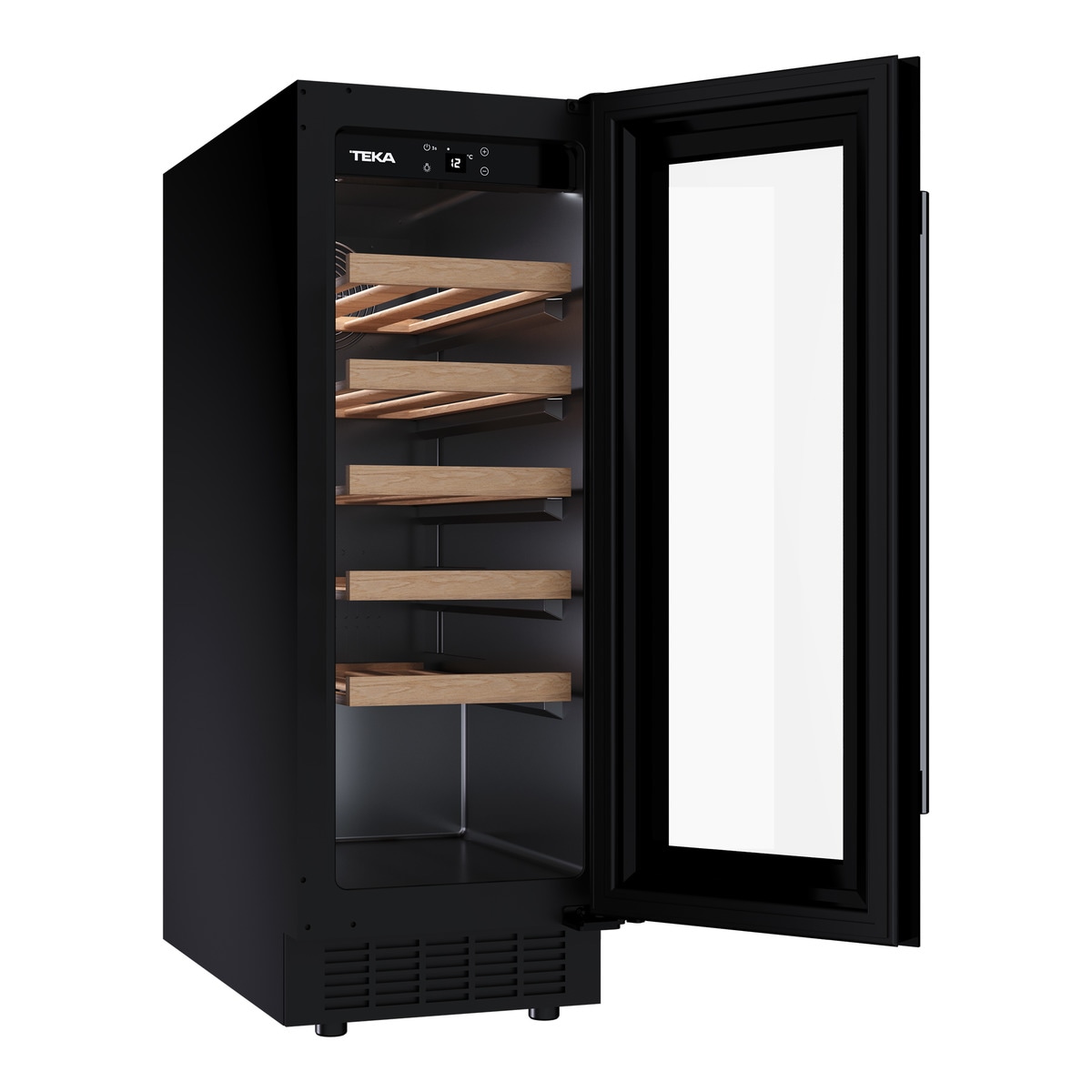 Vinoteca Teka con capacidad para 20 botellas - RVU 10020 Cristal negro-5