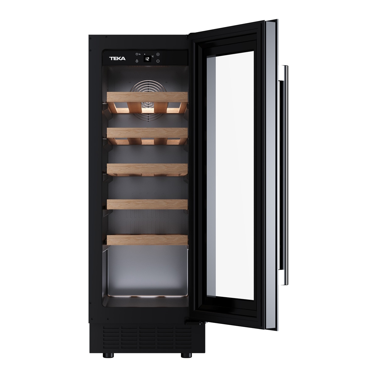 Vinoteca Teka con capacidad para 20 botellas - RVU 10020 Cristal negro-3