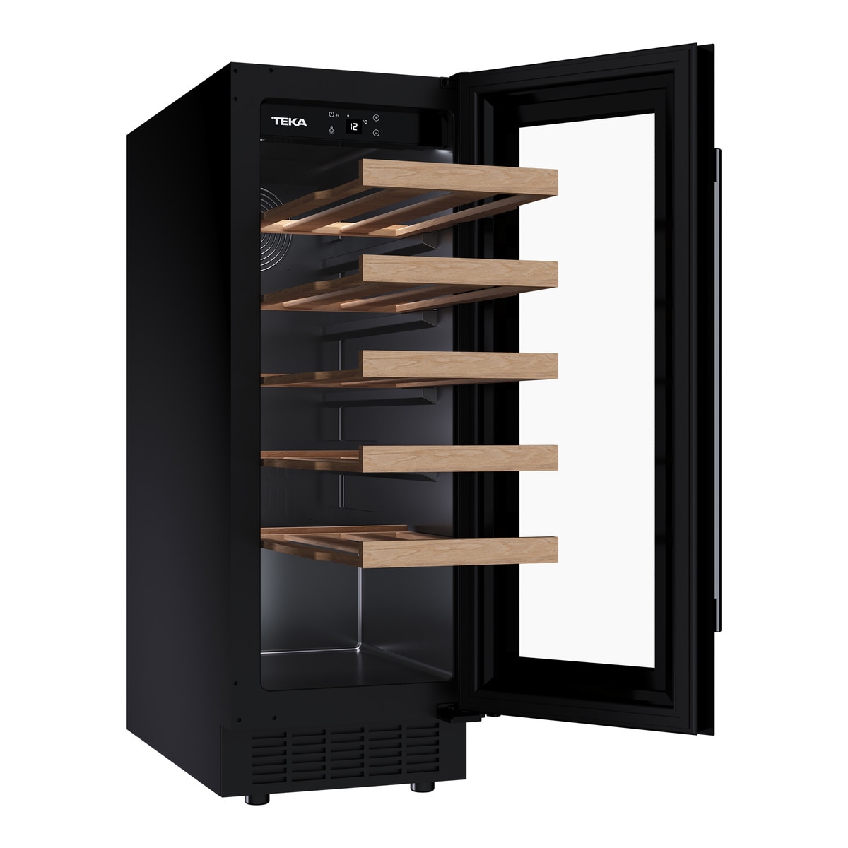 Vinoteca Teka con capacidad para 20 botellas - RVU 10020 Cristal negro-6