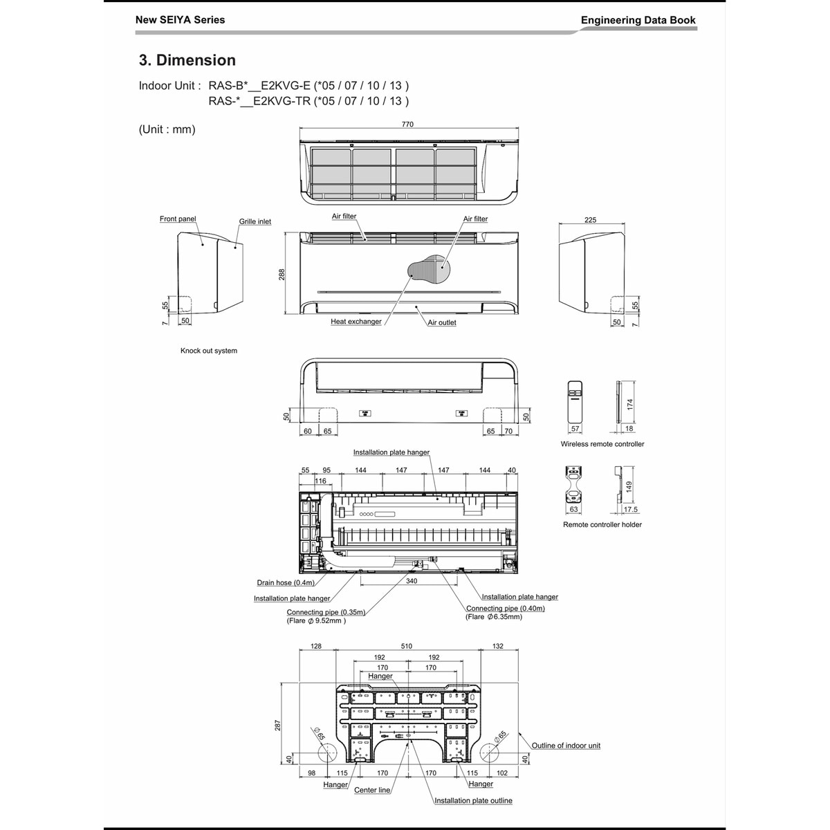 Aire acondicionado Split 1x1 Toshiba  con 4.300 frig/h y 4.644 kcal/h  - Seiya+ 18 Blanco-5