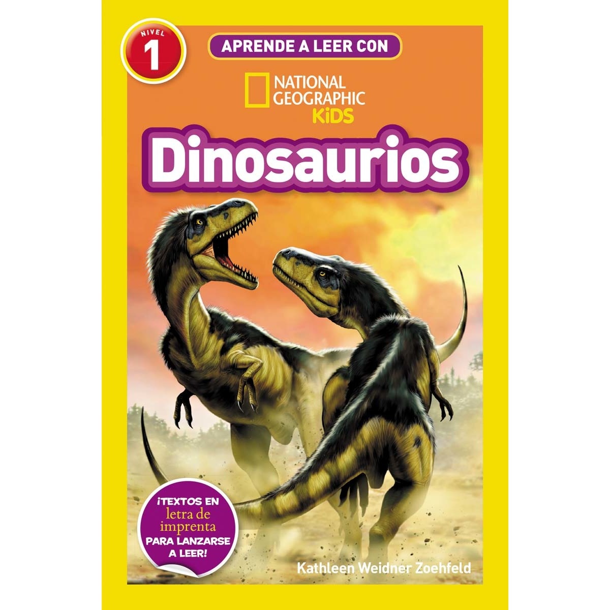 Imagem 0 de Aprende a leer con National Geographic (Nivel 1) - Dinosaurios: ¡Textos en letra de imprenta para lanzarse a leer! (Capa mole)