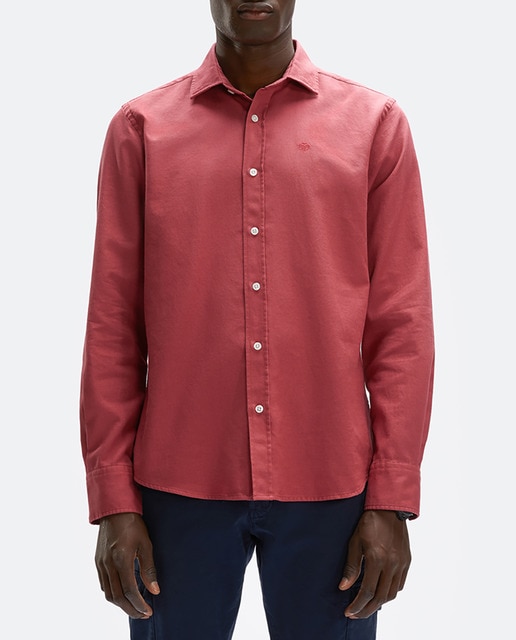 Imagen 0 de Camisa de hombre regular lisa roja