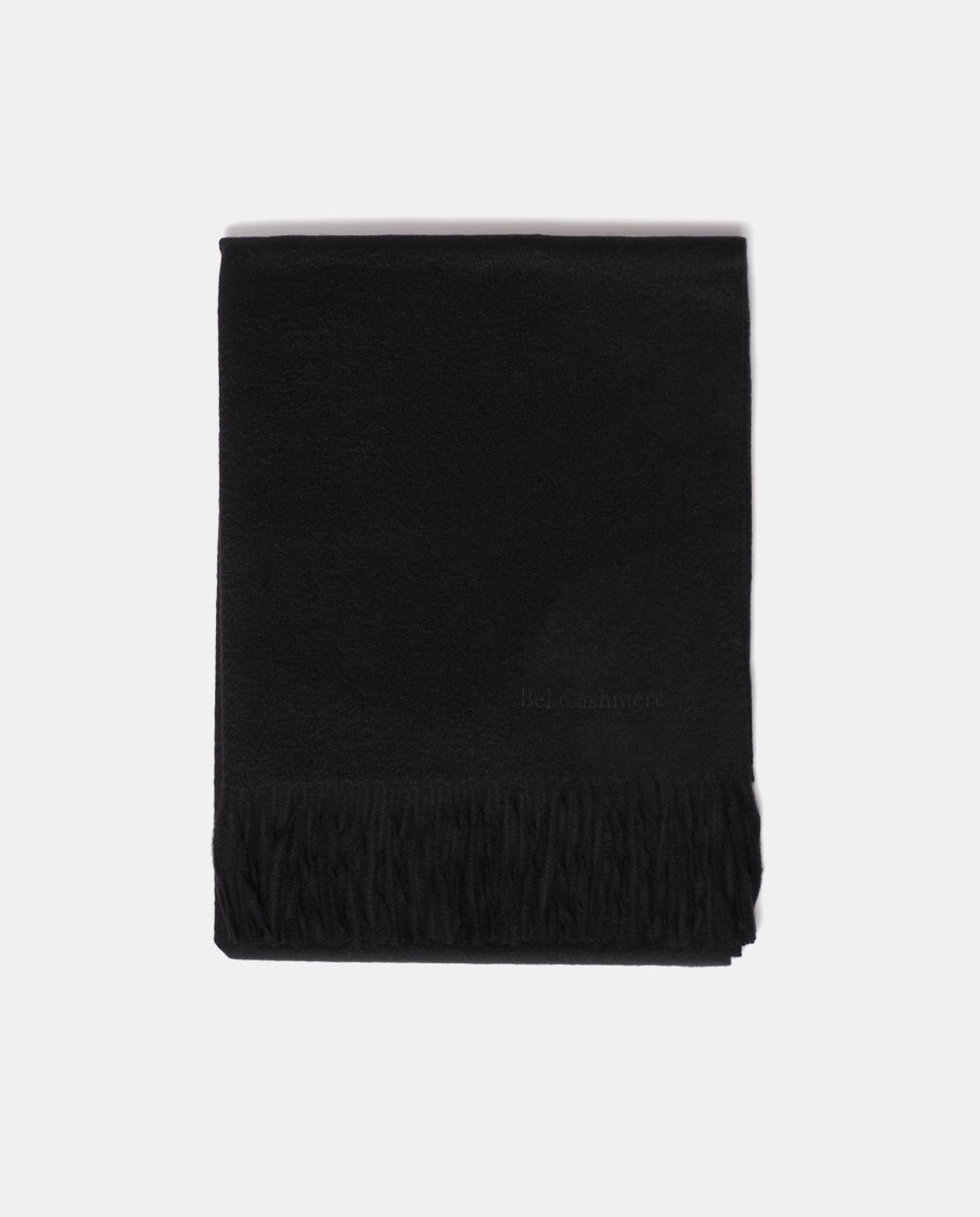 Estola 100% Caxemira - Preto Preto-1