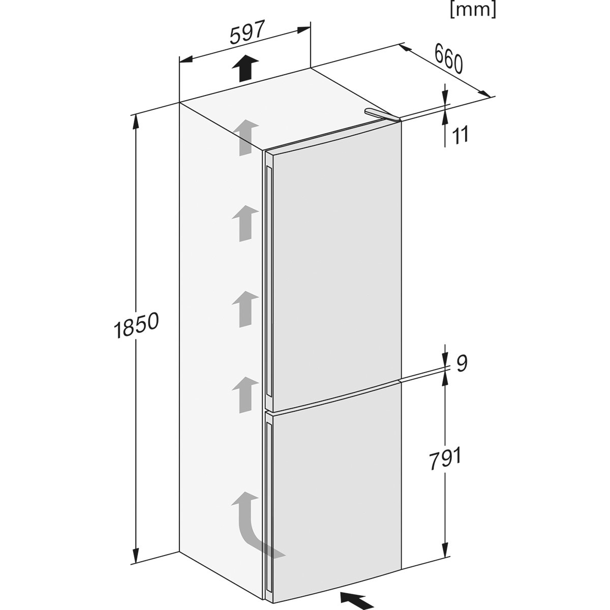 Frigorífico Combinado Miele KFN 4374 ED el No Frost DailyFresh ExtraCool e de 186 cm - Prata LookInox-4
