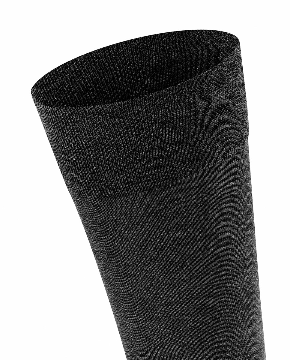 Soquetes Lisos Sensitive em Algodão Orgânico Cinzento-5