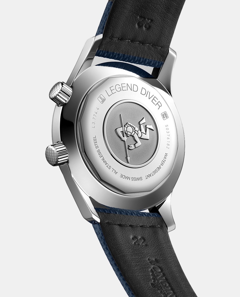 Relógio Legend Diver Watch L37744902 Automático de Couro Azul-2