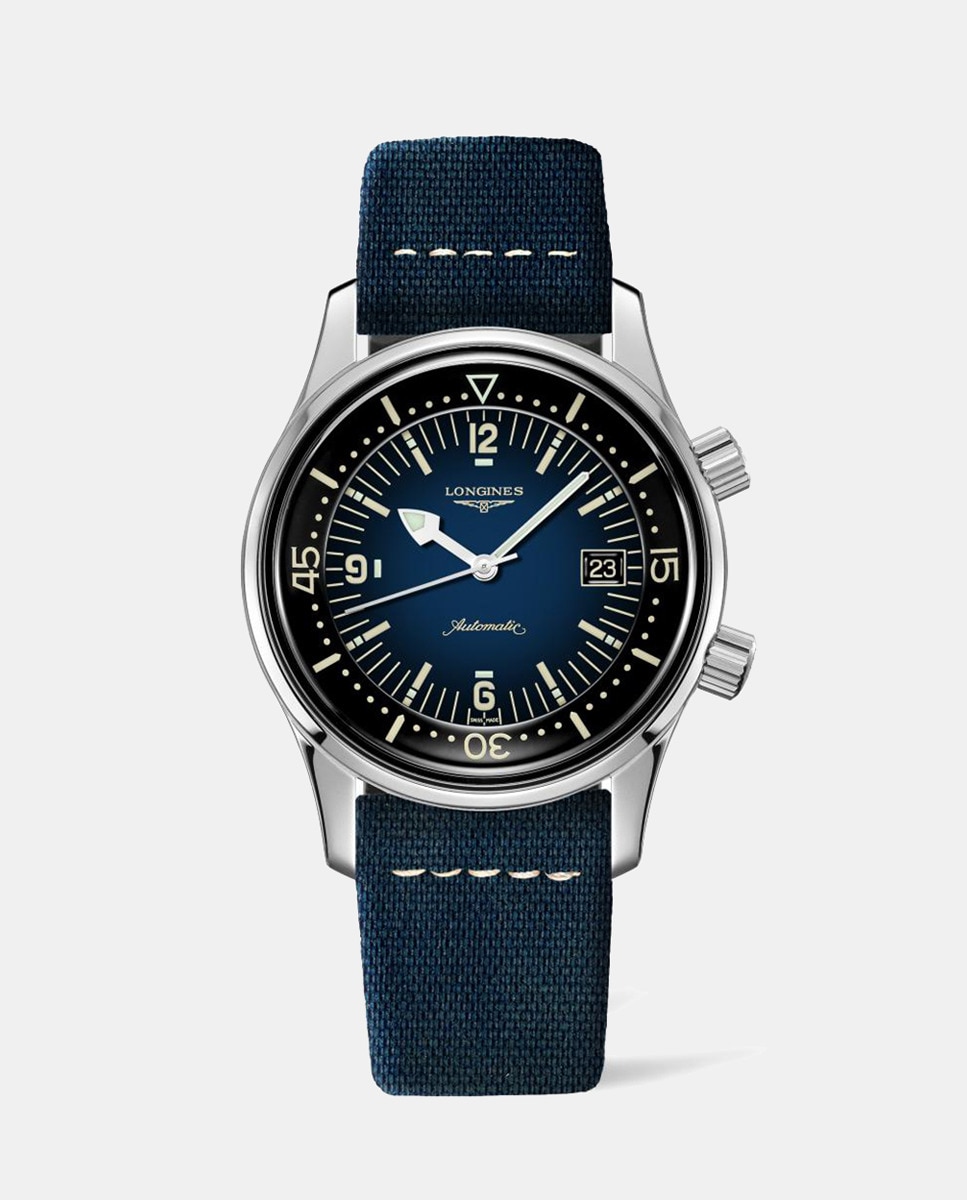 Relógio Legend Diver Watch L37744902 Automático de Couro Azul-1