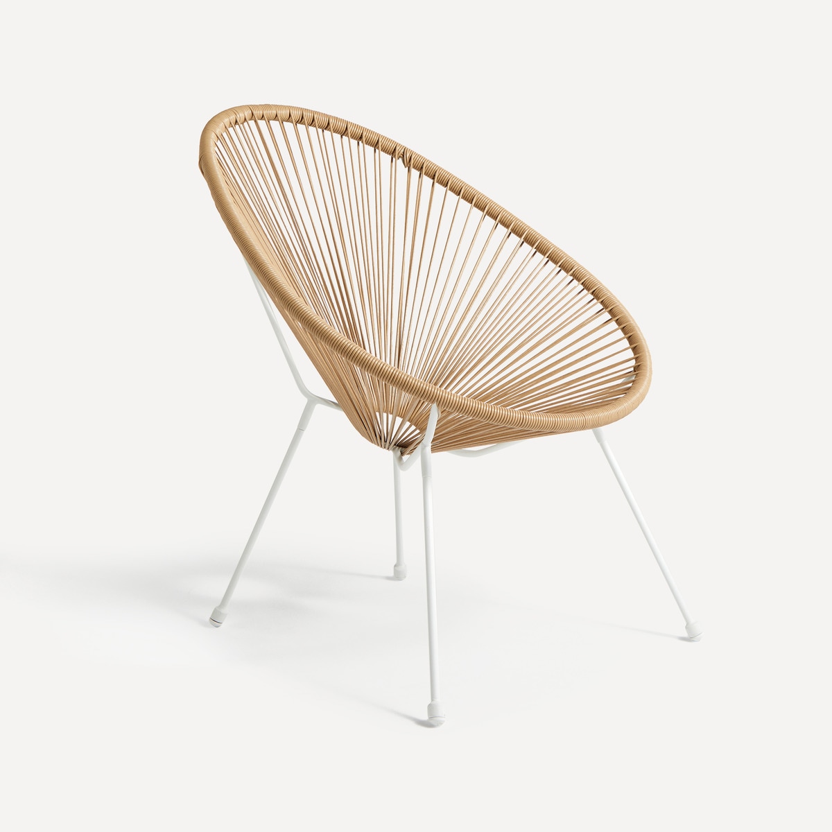 Sillón de jardín Bali Basics El Corte Inglés Blanco / Natural-1