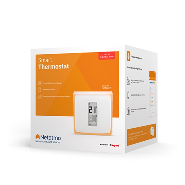 Netatmo Termostato Intelligente Con Schermo E-Paper - Progettato Da Starck