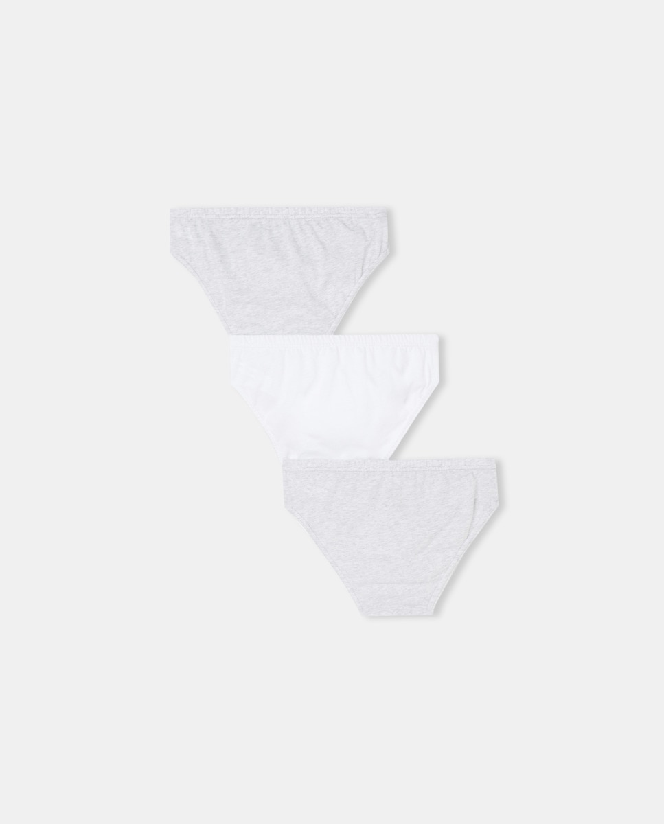 Pack de 3 Slips Lisos Cinzento-2
