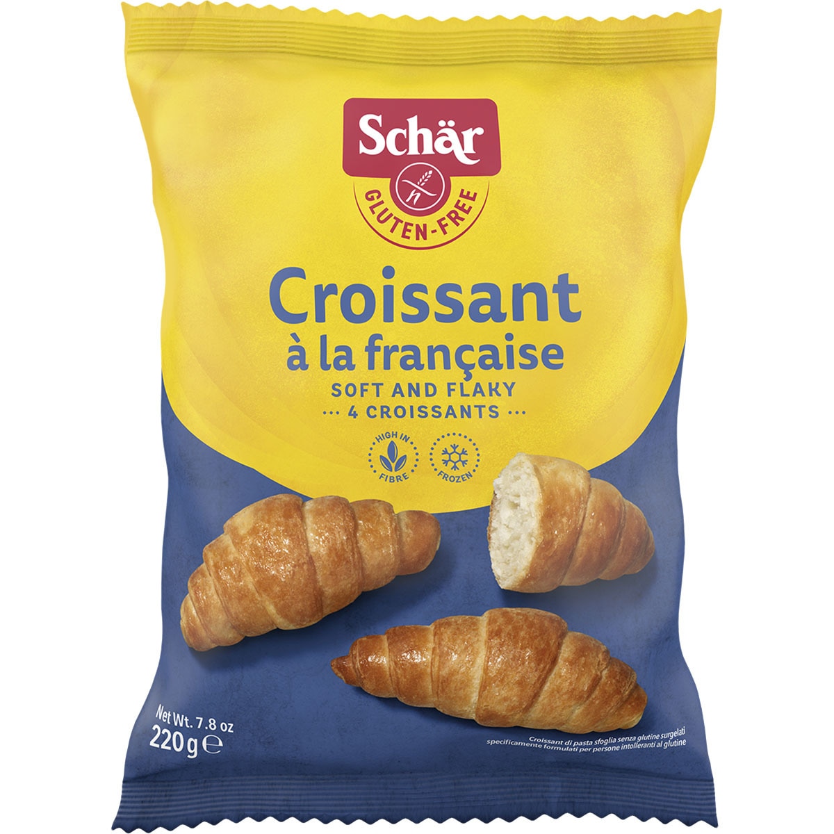 croissant a la francesa sin gluten 4 unidades bolsa 220 g