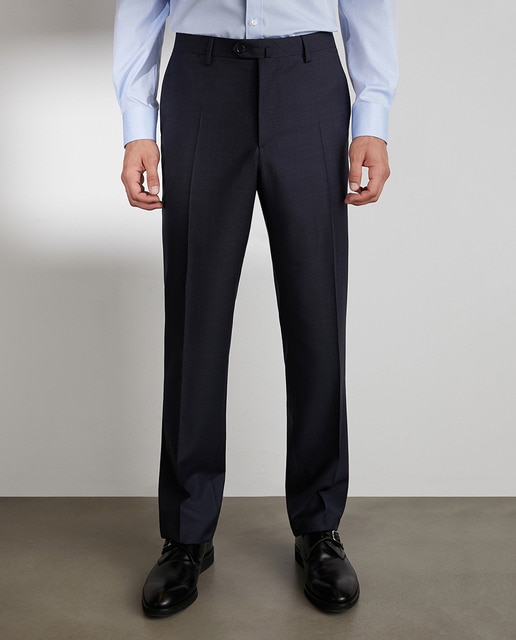 Imagen 0 de Traje de hombre regular con estructuraazul