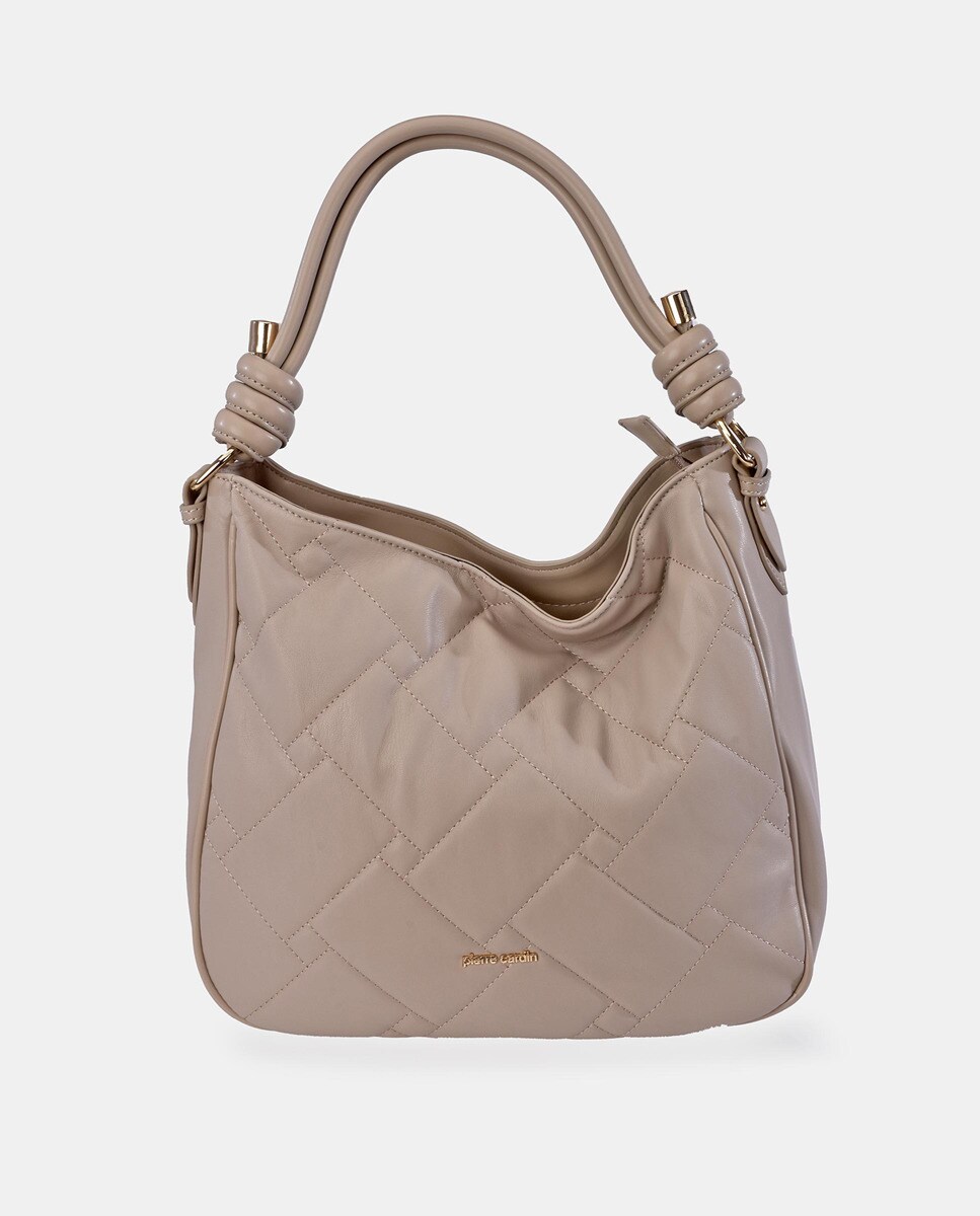 Grand sac hobo matelassé zippé