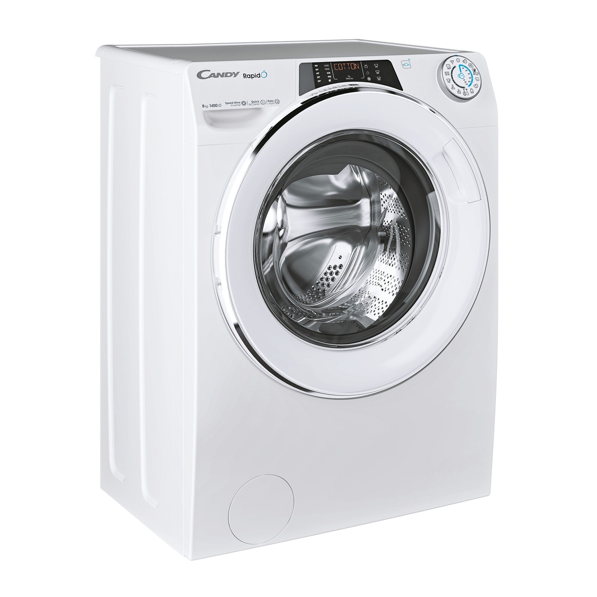 Lavadora Candy 8 kg / 1.400 rpm con WIFI RapidÓ  - RO 1486DWMCT/1-S Blanco-1