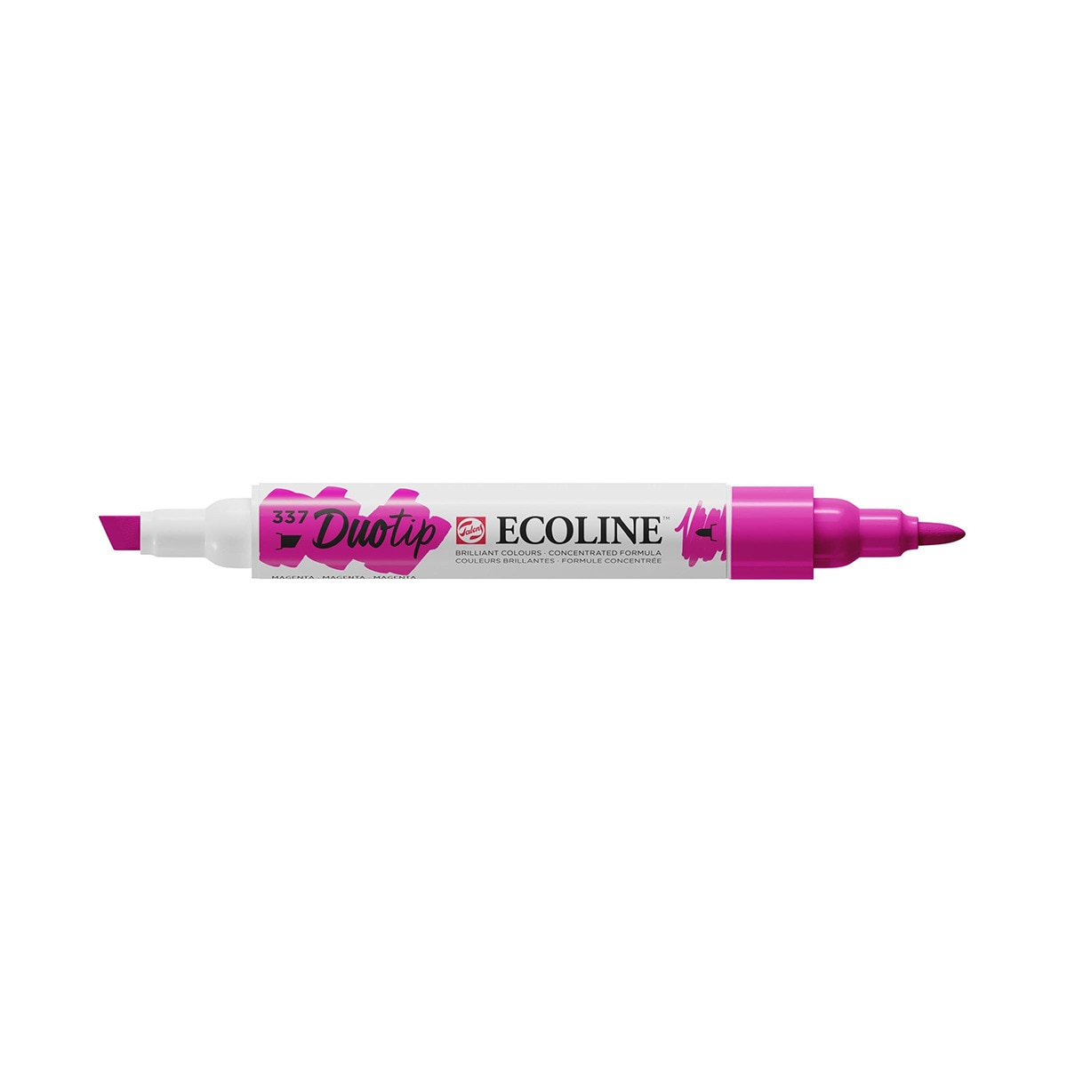 Caneta de Feltro Ecoline Ponta Dupla - Magenta Magenta-1