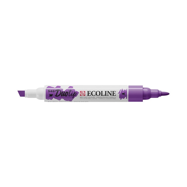 Imagem 0 de Caneta de Feltro Ponta Dupla Ecoline - Violeta Azul