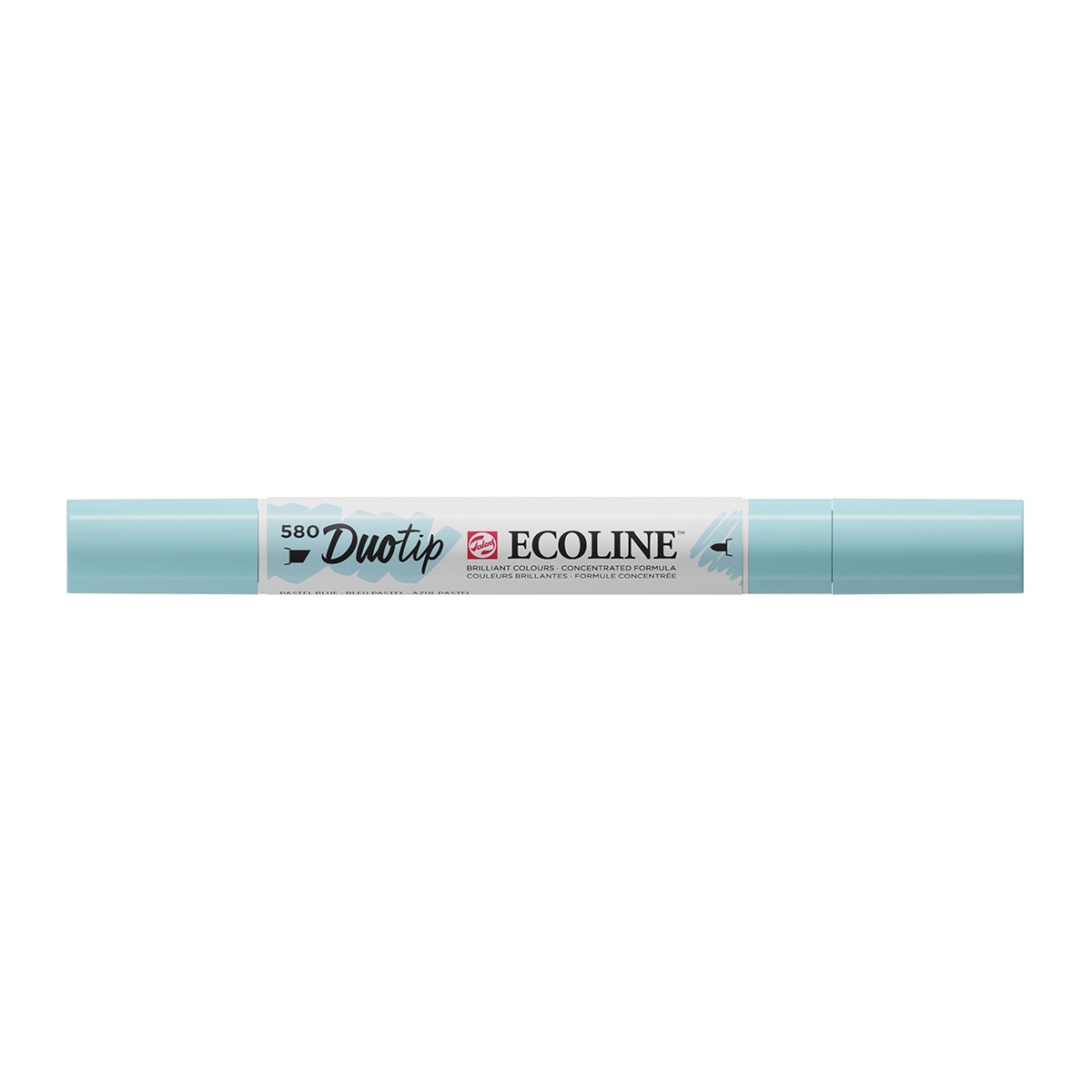 Caneta de Feltro Ponta Dupla Ecoline - Azul Pastel Azul-pastel-2