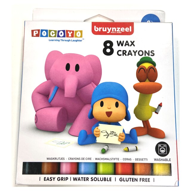 Imagen 0 de Set de ocho ceras de colores Pocoyo Bruynzeel multicolor
