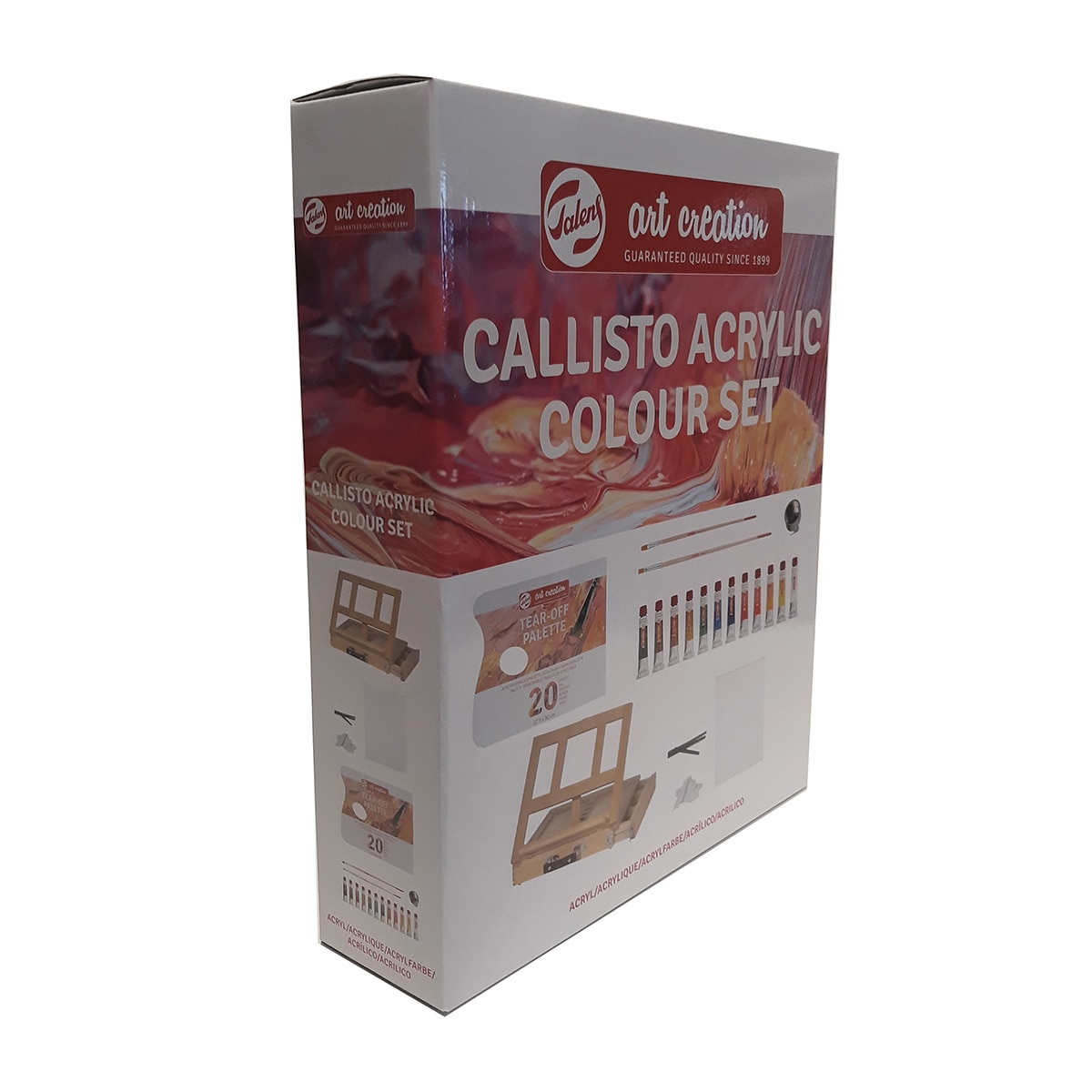 Set Caballete de Sobremesa Callisto de Pintura al Óleo Artcreation Multicolor 2