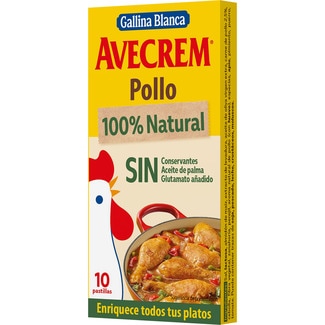 caldo de pollo 100% natural sin gluten 10 pastillas blister 100 g - Avecrem