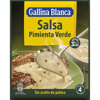 salsa pimienta verde sin aceite de palma sobre 50 g - Gallina Blanca