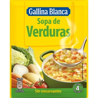 sopa de verduras sobre 51 g - Gallina Blanca