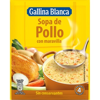 sopa de pollo con maravilla sobre 85 g - Gallina Blanca