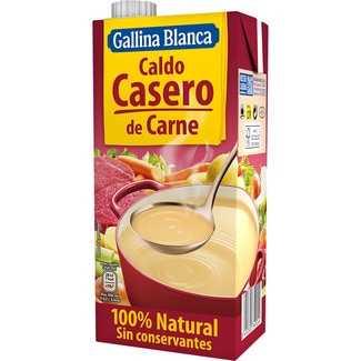 caldo de carne casero 100% natural sin gluten envase 1 l - Gallina Blanca