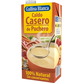 caldo de puchero casero 100% natural envase 1 l - Gallina Blanca