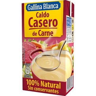 caldo de carne 100% natural envase 500 ml - Gallina Blanca