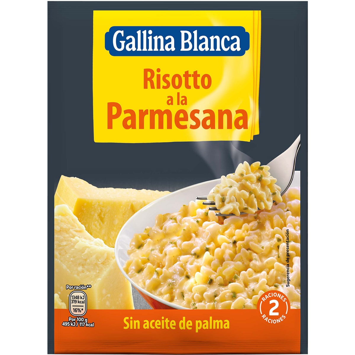 risotto a la parmesana sobre 175 g