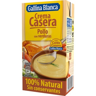 crema de pollo casera con verduras sin gluten envase 500 ml - Gallina Blanca