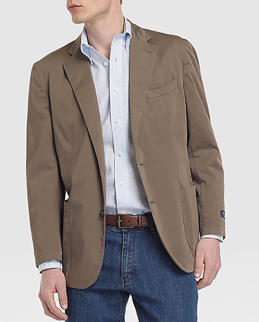 Imagen 0 de Americana Regent de hombre Brooks Brothers slim lisa beige
