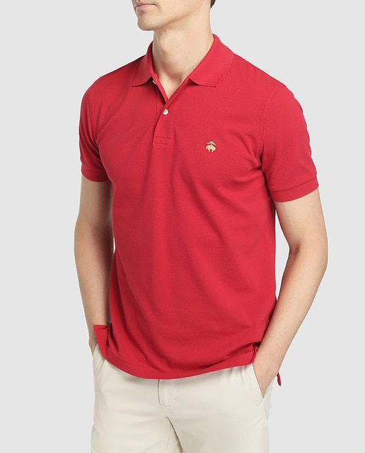 Imagen 0 de Polo piqué de hombre Brooks Brothers rojo de manga corta