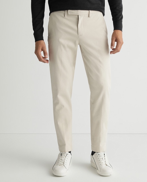 Imagen 0 de Chino de twill de hombre extra slim blanco