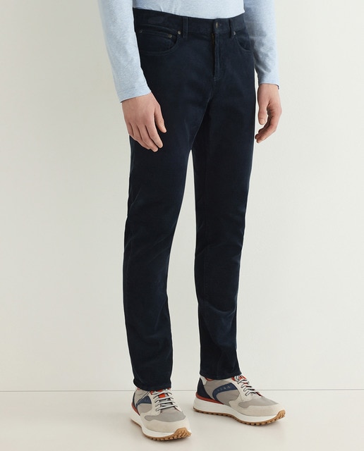 Imagen 0 de Pantalón cinco bolsillos de hombre slim azul marino