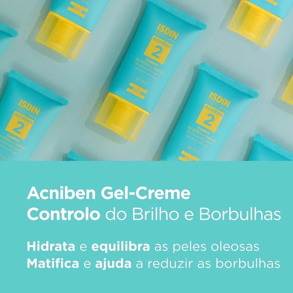 Gel Creme Controlo de Brilhos e Borbulhas Acniben 40 ml Isdin 3