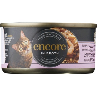 Comida Húmida para Gato de Atum e Camarão lata 70 g - Encore