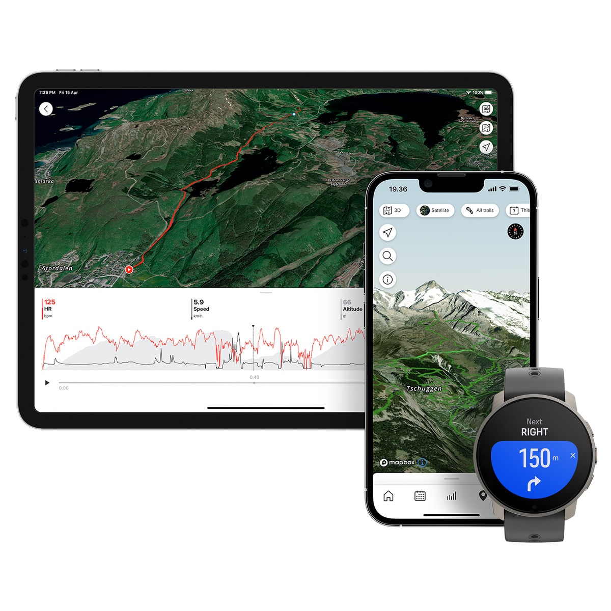 Relógio GPS 9 Peak Pro Titanium Cinzento-4