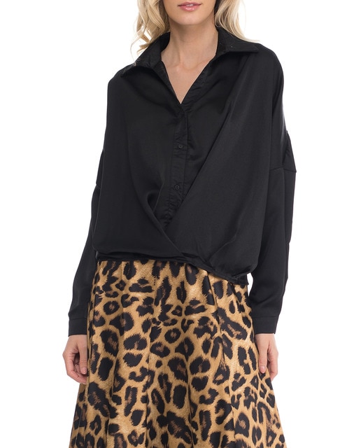 Imagen 0 de Blusa satinada de botones