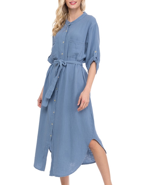 Imagen 0 de Vestido camisero con cinturón