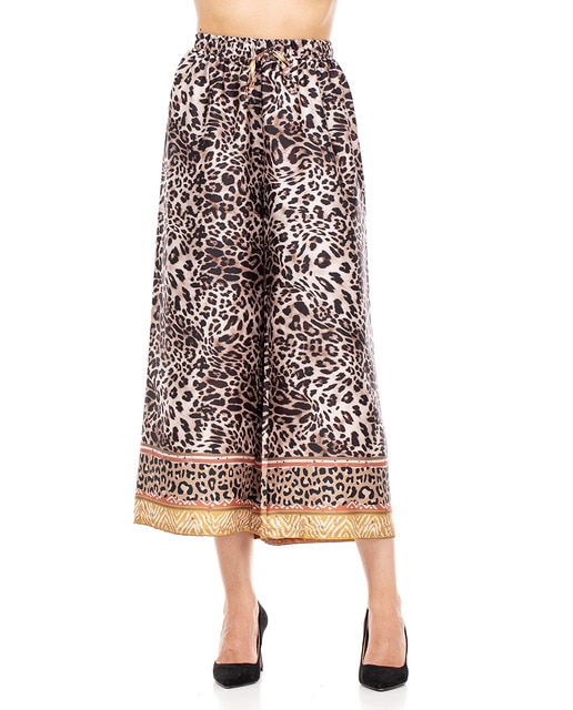 Imagen 0 de Pantalón ancho animal print