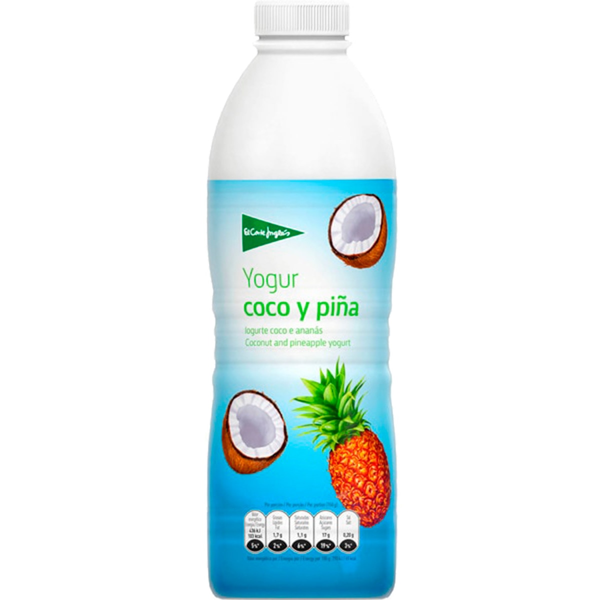 Iogurte Líquido de Coco e Ananás embalagem 1000 g