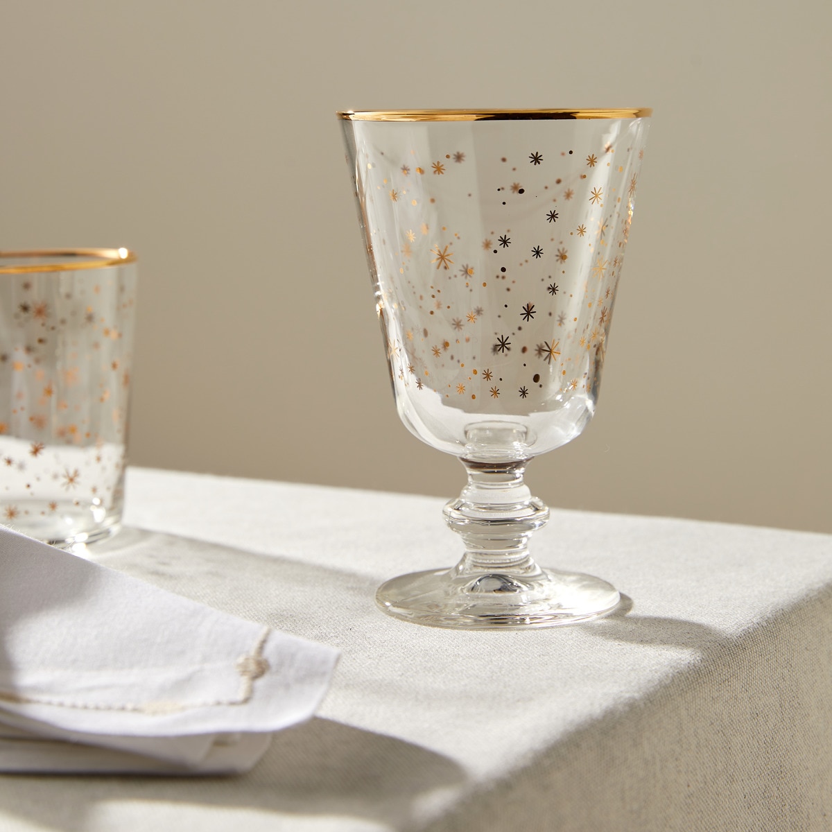 Copo de vinho Snowflakes Multicolor-5