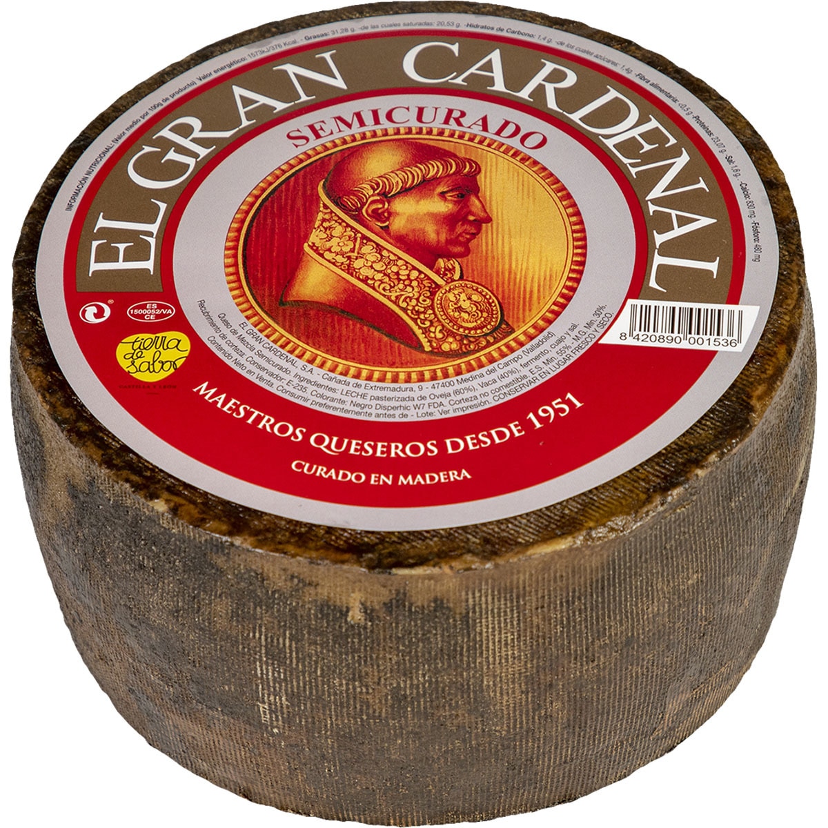queso semicurado mezcla elaborado con leche pasteurizada peso aproximado pieza 3,4 kg
