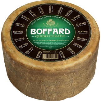 queso curado de vaca elaborado con leche pasteurizada peso aproximado pieza 3 kg maduración mínima 4 meses - Boffard