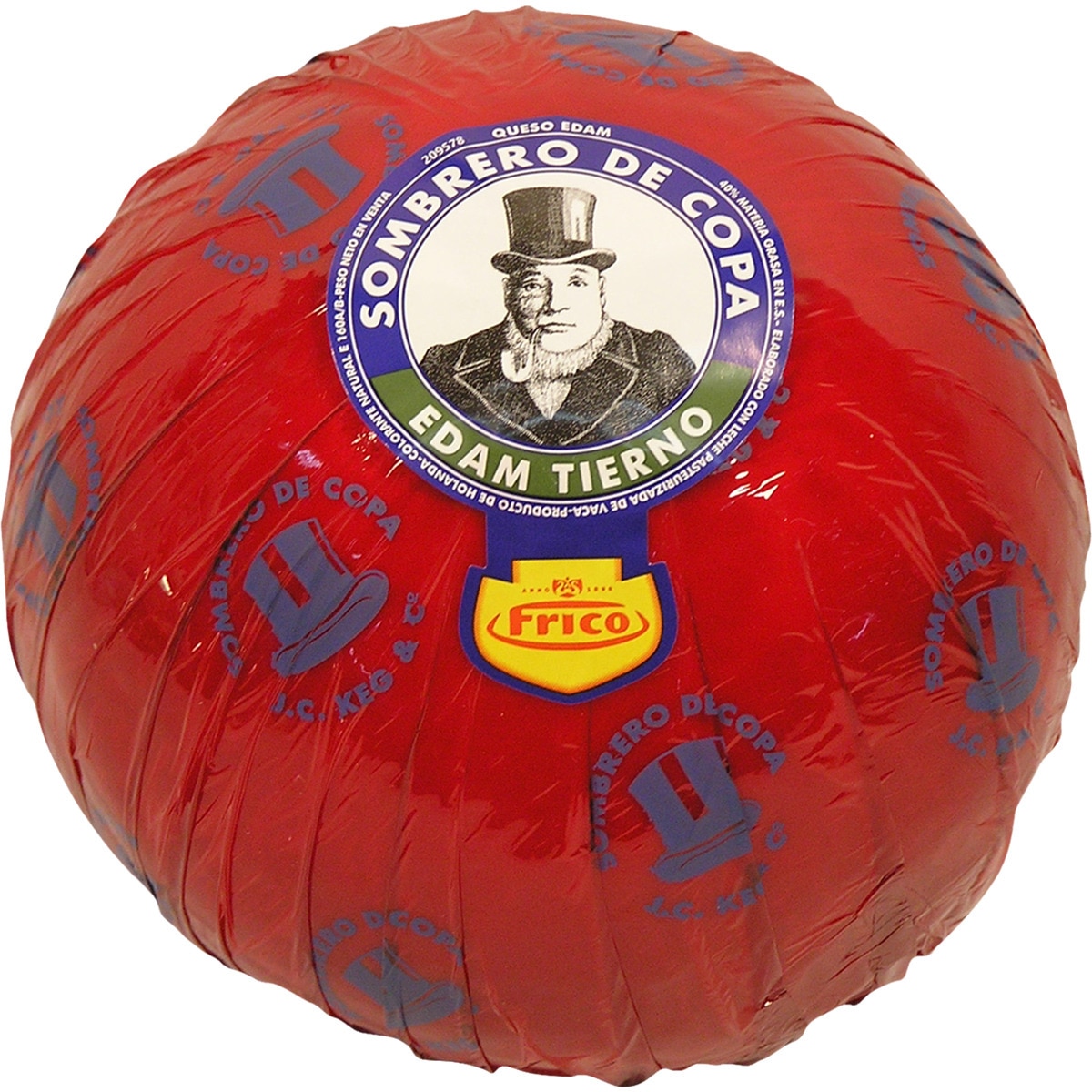 queso holandés bola edam tierno de vaca elaborado con leche pasteurizada peso aproximado pieza 2 kg