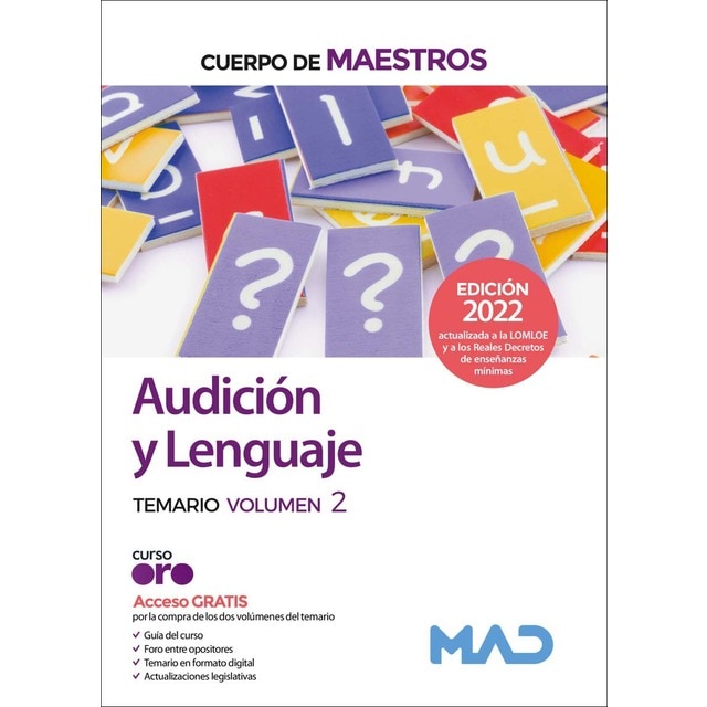 Imagem 0 de Cuerpo de Maestros. Audición y Lenguaje. Temario volumen 2 (Capa mole)