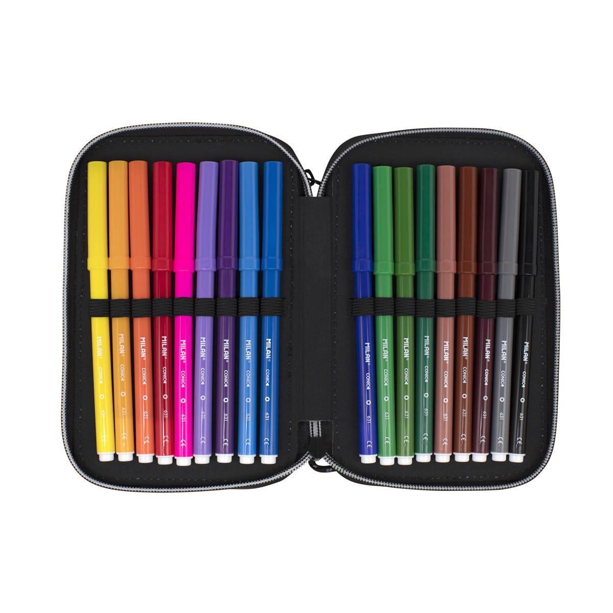 Plumier 2 Pisos Con Contenido Sunset MILAN, Verde Verde-3