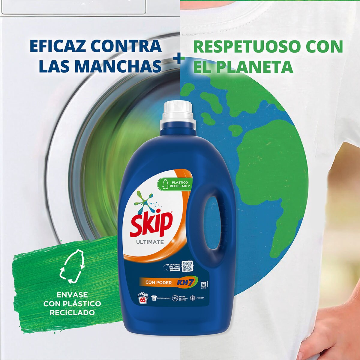 Ultimate washing machine liquid detergent KH7 power bottle 65 dose